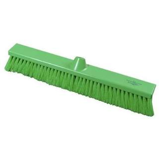 Premier Hygiene Flat Sweeping Broom Stiff 500mm Green