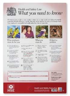 Jangro Health & Safety Law Poster 420x297mm