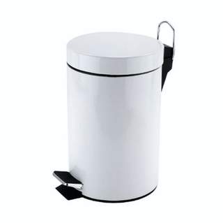 Steel Pedal Bin 3ltr White