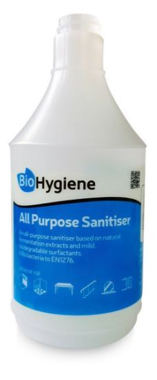 Bio Hygiene All Purpose Sanitiser Fragranced Empty Bottle & Trigger 750ml 
