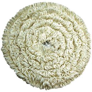 Jangro Carpet Cleaning Bonnet Mop 17" White (Pack Of 2)