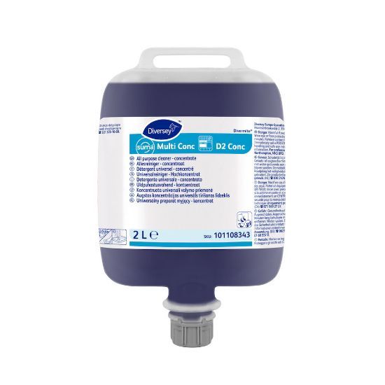 Suma Multi-Conc Detergent D2 2ltr (Case of 3)
