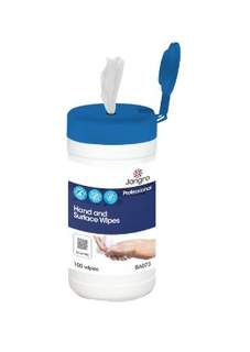 Jangro Hand And Surface Wipes (Pack of 100)