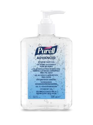 Purell Advanced Hygienic Hand Rub 500ml Pump Bottle X 1 *p