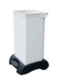 Sackholder Metal Body With Plastic Base And Metal White Lid 75ltr *p