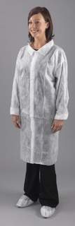 Visitors Coat Non Woven Velcro Extra Large (Pack Of 5)