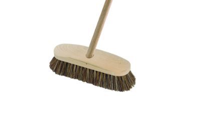 Complete Unit 9 1/4 " Deck Scrub Polypropylene Fitted With Handle