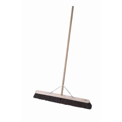 Complete Unit 36" Bassine Broom Head & Wooden Handle