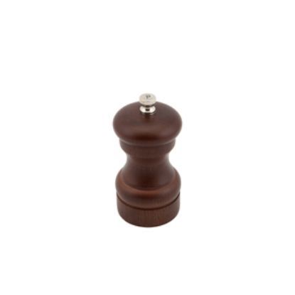 Genware Dark Wood Salt Or Pepper Grinder 10cm