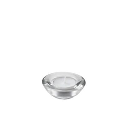 Genware Glass Round Tealight Holder 75mm Dia (12)