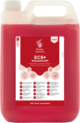 EC9 Washroom Bactercidal Cleaner & Descaler 5ltr (Case of 2) **DG**