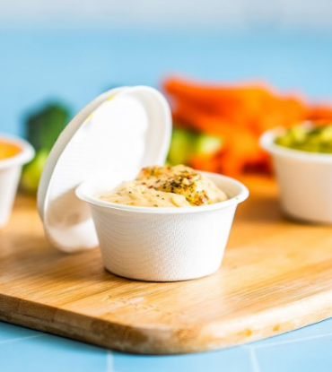 Vegware Bagasse Portion Pot Lid For 2oz Nourish Portion Pot (Pack Of 100)
