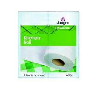 Jangro Kitchen Roll White 2 Ply (Pack Of 2)
